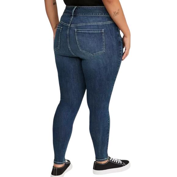Torrid Women's Plus Petite Jegging Skinny High-Rise Jean Blue Grotto - Size 14P - Picture 2 of 10